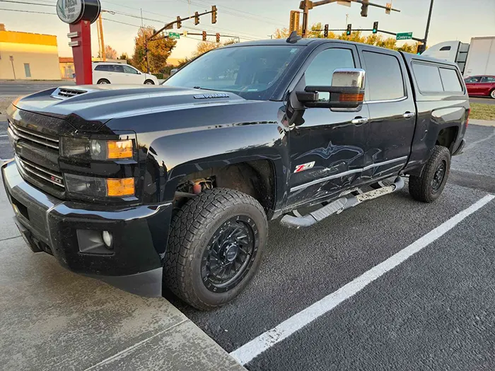 Damaged-chevy-silverado-before-repair
