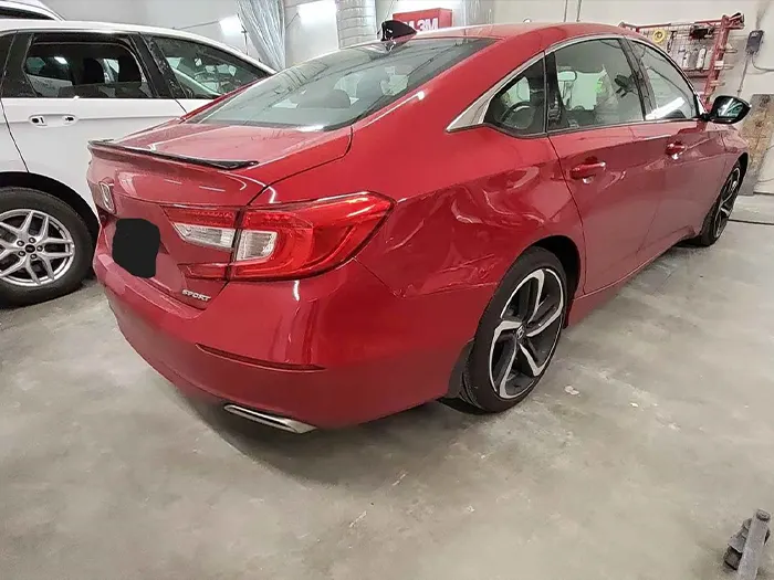 Honda Accord with rear side damage