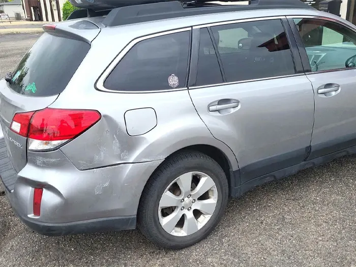Subaru outback collision damage before
