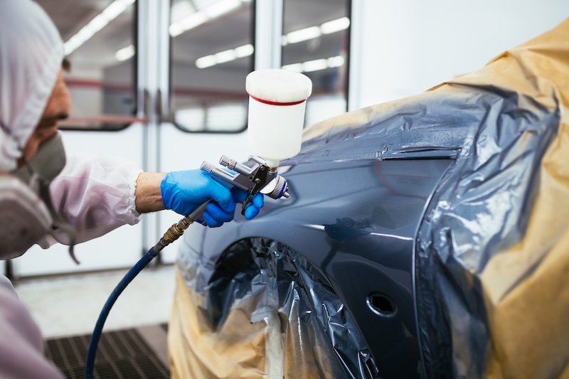 Painting Is Only Part of the Refinishing Process in the collision repair timeline
