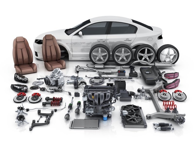 Car body disassembled
