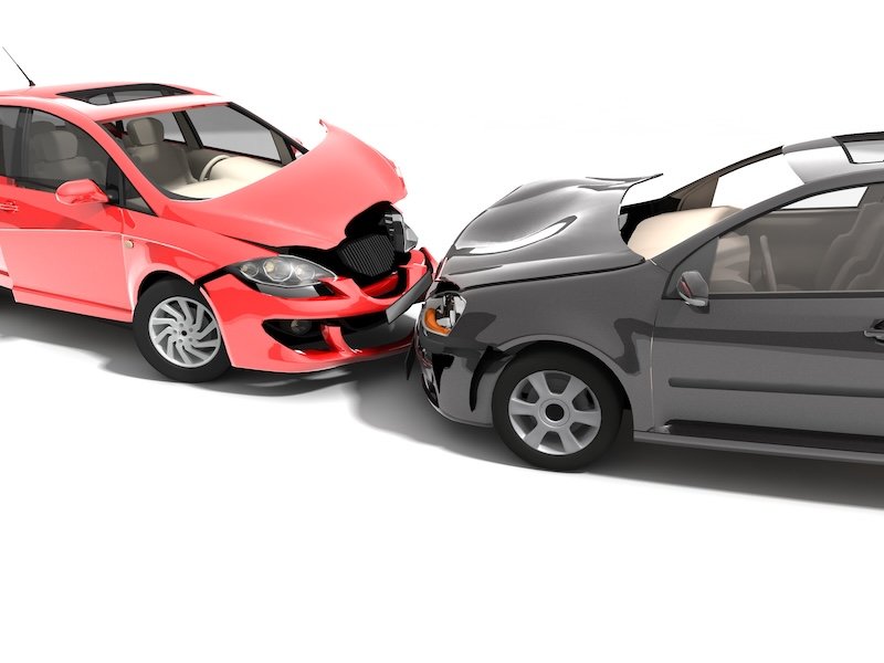 Car accident crumple zones