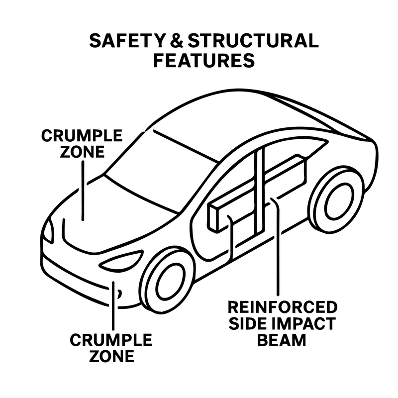 Diagram of Crumple Zones